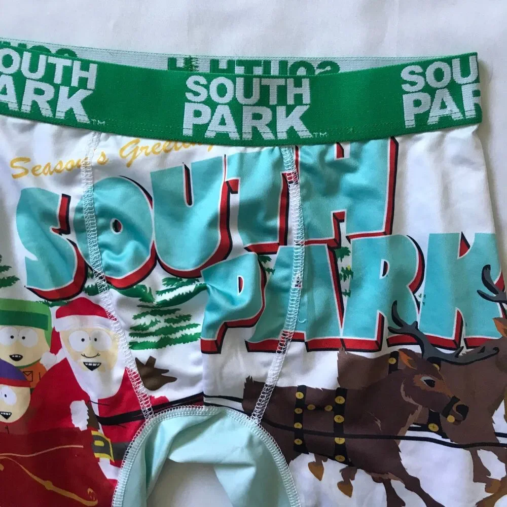 South Park Christmas Special Novelty Boxer Brief Men Small 28-30 Santa Reindeer